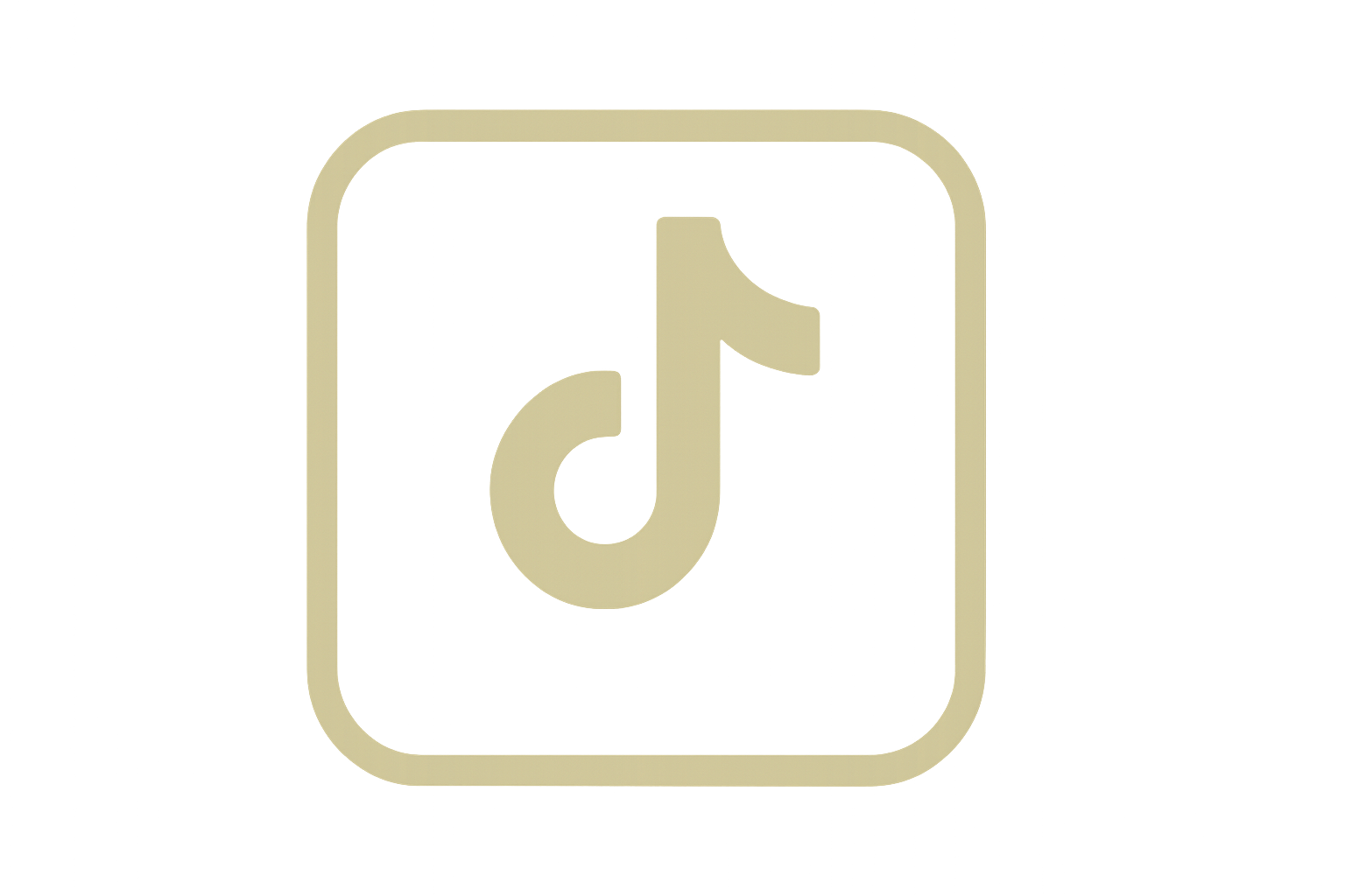 d1bc8d renk kodunu kullanark bir tiktok ikonu oluştur kenarları bu renkte olsun fakat iç kısmı beyaz olsun